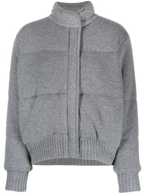 Le Kasha knitted puffer jacket - Grey