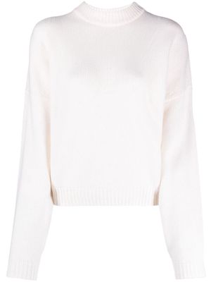 Le Kasha mock-neck organic-cashmere jumper - White