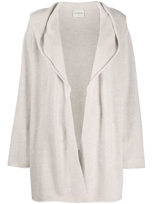 Le Kasha organic cashmere hooded cardigan - Neutrals