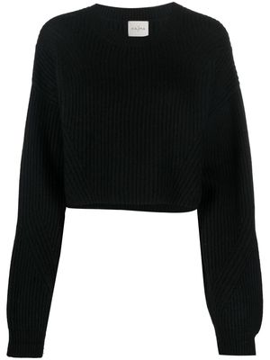 Le Kasha ribbed-knit organic-cashmere jumper - Black