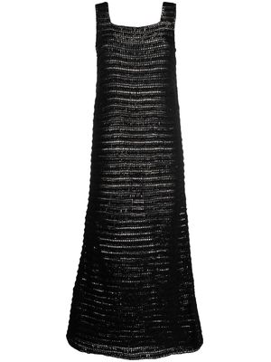 Le Kasha Shali crochet-knit maxi dress - Black
