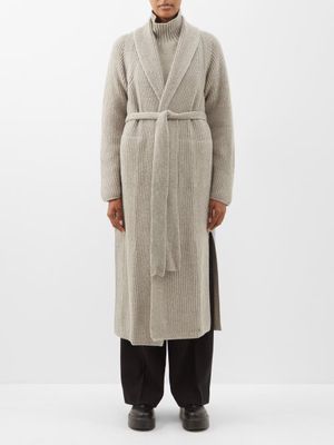 Le Kasha - Valence Belted Organic-cashmere Coat - Womens - Light Brown