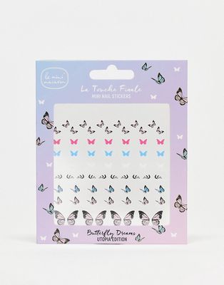 Le Mini Macaron Mini Nail Stickers - Butterfly Dreams Utopia Edition-Multi
