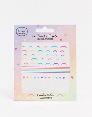 Le Mini Macaron Mini Nail Stickers - Rainbow Vibes Color Edition-Multi
