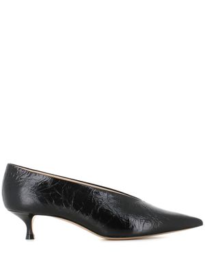 Le Monde Beryl Babouche 40mm leather pumps - Black