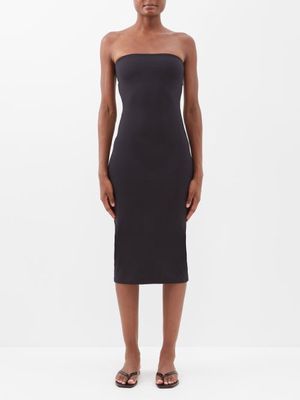 Le Ore - Bandeau Recycled-jersey Midi Dress - Womens - Black