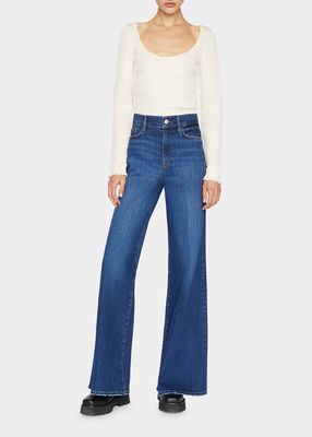 Le Palazzo High-Rise Wide Jeans