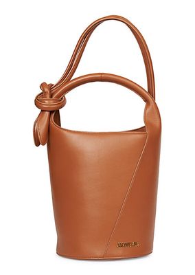 Le Petit Tourni Leather Bucket Bag