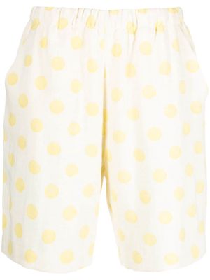 LE PETIT TROU polka dot-print shorts - Yellow