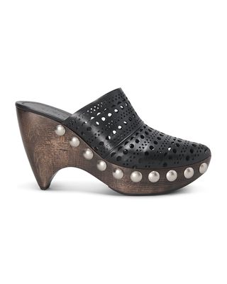 Le Sabot Perforated Leather Mule Clogs