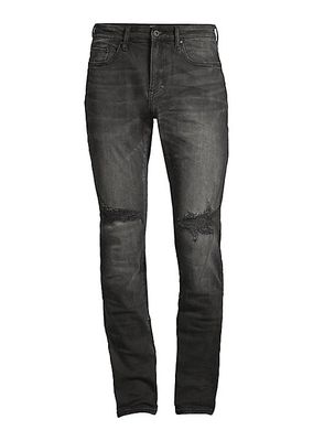 Le Sabre Stretch Distressed Slim-Fit Jeans