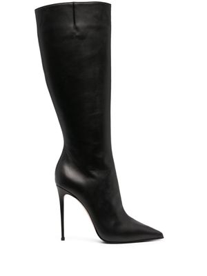 Le Silla 120mm pointed-toe leather boots - Black