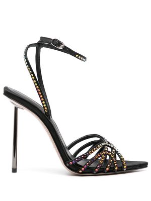 Le Silla Bella 120mm rhinestone-embellished sandals - Black