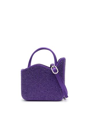 Le Silla Divina crystal-embellished mini bag - Purple