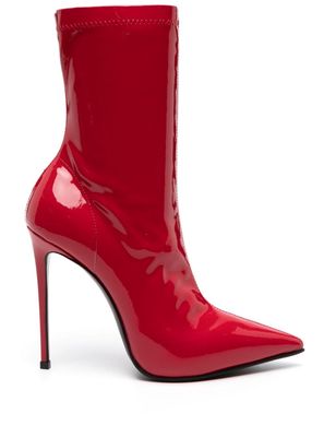 Le Silla Eva 120mm patent ankle boots - Red