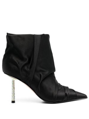 Le Silla Fedra 80mm ankle boots - Black