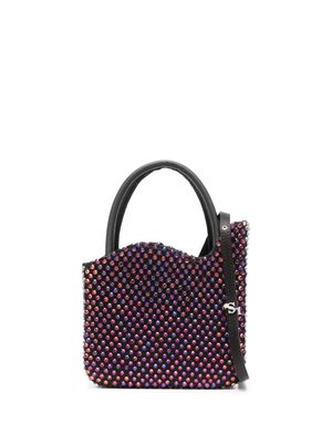 Le Silla Gilda rhinestone-embellished mini bag - Black