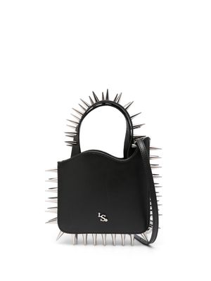 Le Silla Jagger spike-stud leather tote bag - Black