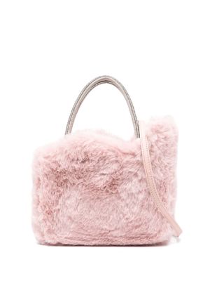 Le Silla micro Ivy faux-fur tote bag - 965 PARIS PINK