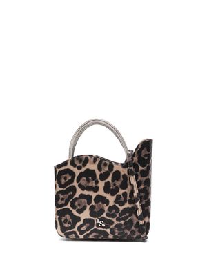 Le Silla micro Ivy satin bag - Brown