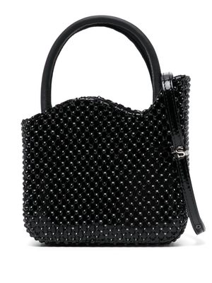 Le Silla mini Gilda rhinestone-embellished bag - Black