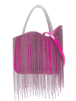 Le Silla mini Ivy crystal fringe bag - Pink