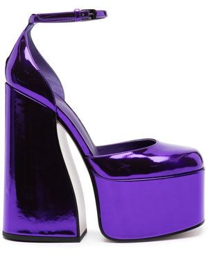 Le Silla Nikki 170mm patent-leather platform pumps - Purple