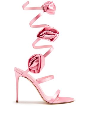 Le Silla Rose 110mm wrap-strap sandals - Pink