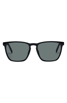 Le Specs Bad Medicine 55mm Polarized D-Frame Sunglasses in Black