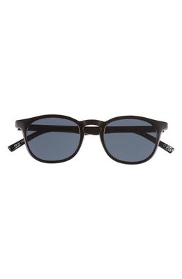 Le Specs Club Royale 48mm Round Sunglasses in Black
