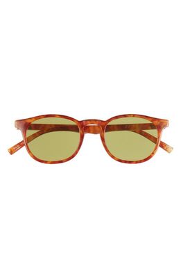 Le Specs Club Royale 48mm Round Sunglasses in Vintage Tort