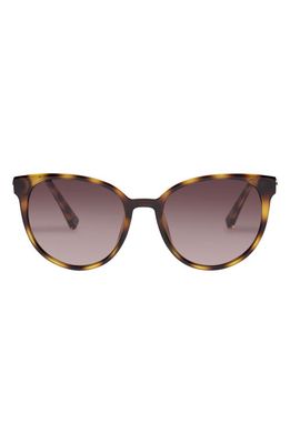 Le Specs Contention 54mm Gradient Round Sunglasses in Tort /Brown Gradient