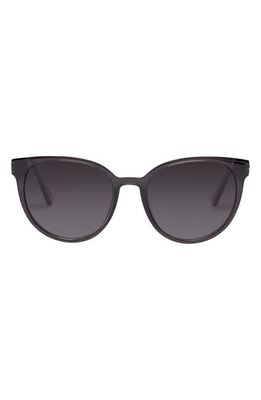Le Specs Contention 54mm Polarized Round Sunglasses in Grey /Cool Smoke Grad Pol
