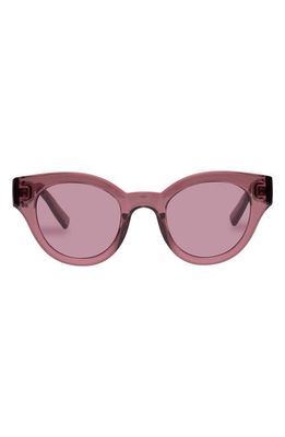 Le Specs Deja Nu 49mm Cat Eye Sunglasses in Mulberry