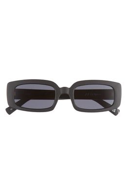 Le Specs Dynamite 52mm Rectangular Sunglasses in Matte Black