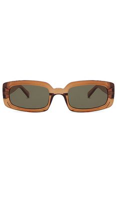 Le Specs Dynamite Sunglasses in Brown.