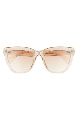 Le Specs Enthusiplastic 56mm Cat Eye Sunglasses in Sugar Syrup