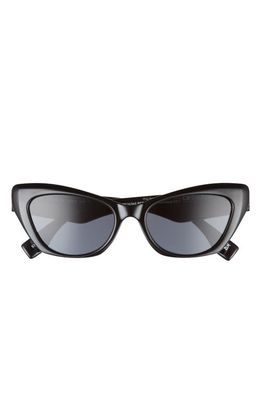 Le Specs Eye Trash 53mm Cat Eye Sunglasses in Black