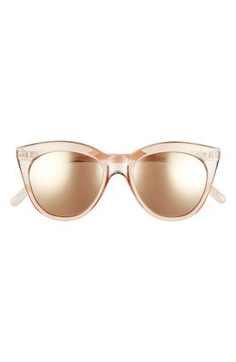 Le Specs Halfmoon Magic 52mm Gradient Cat Eye Sunglasses in Copper