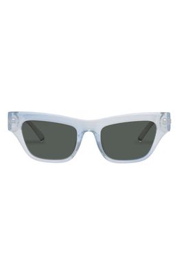 Le Specs Hankering 50mm Rectangular Sunglasses in Blue /Khaki Mono