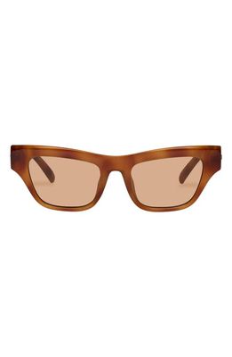 Le Specs Hankering 50mm Rectangular Sunglasses in Tort /Light Brown Mono