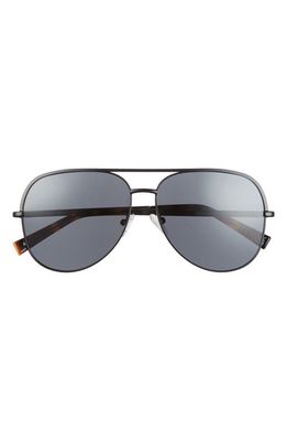 Le Specs Hey BBY 60mm Aviator Sunglasses in Matte Black
