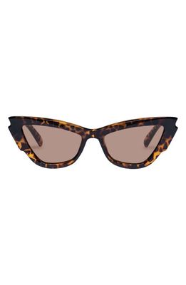 Le Specs Lost Days Cat Eye Sunglasses in Leopard Tort