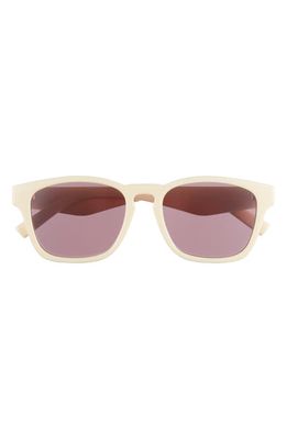 Le Specs Players Playa 54mm D-Frame Sunglasses in Ivory