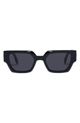 Le Specs Polyblock 51mm D-Frame Sunglasses in Black