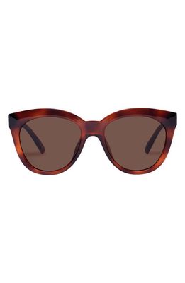 Le Specs Resumption 54mm Cat Eye Sunglasses in Toffee Tort