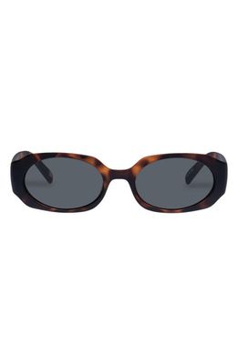 Le Specs Shebang Rectangular Sunglasses in Matte Tort