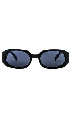 Le Specs Shebang Sunglasses in Black.