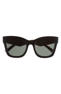 Le Specs Showstopper D-Frame Sunglasses in Black