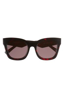 Le Specs Showstopper D-Frame Sunglasses in Cherry Tort
